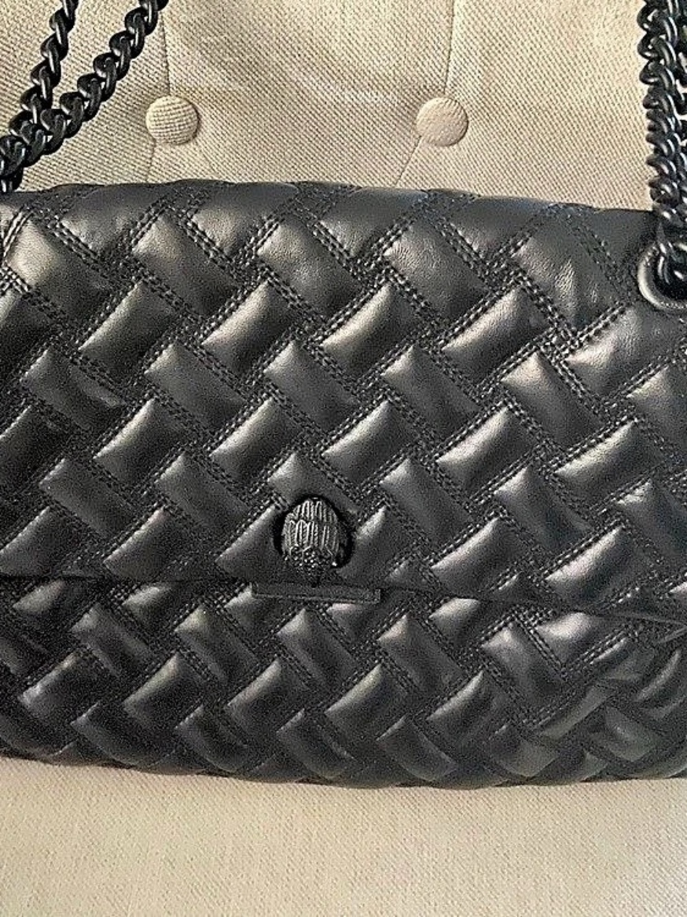 Kurt Geiger London Extra Large Kensington Drench Bag Black
